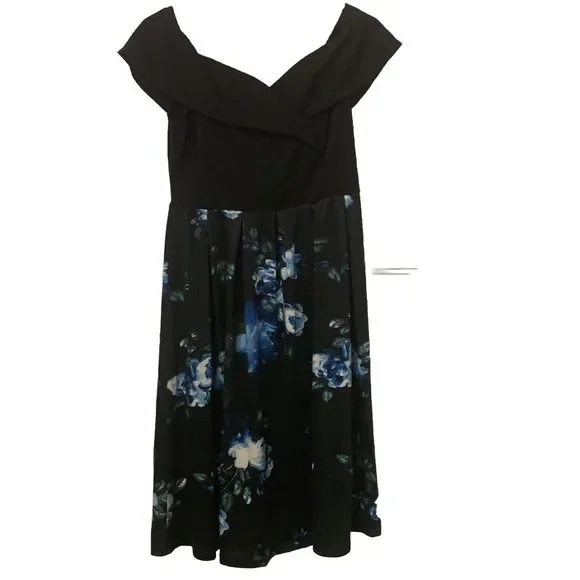 black top blue bottom dress Meg Athletic Dress